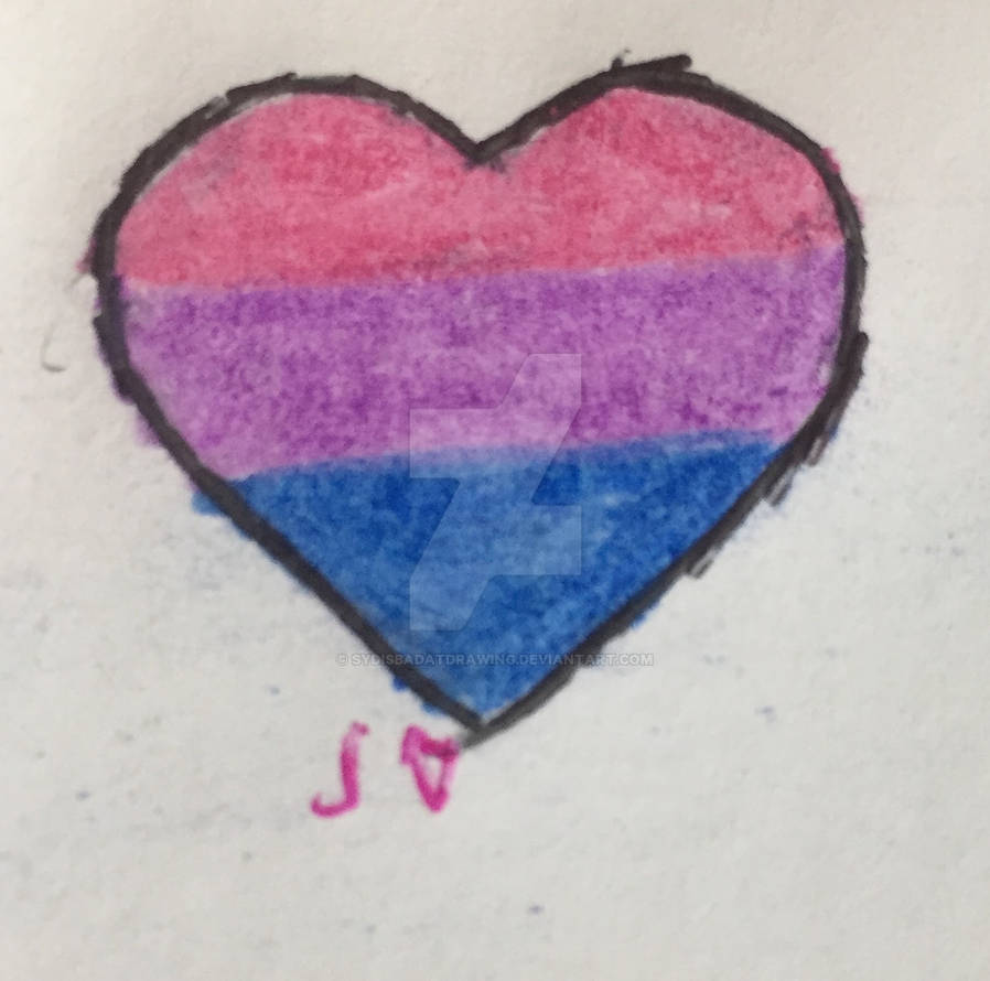 Bisexual  Heart Flag
