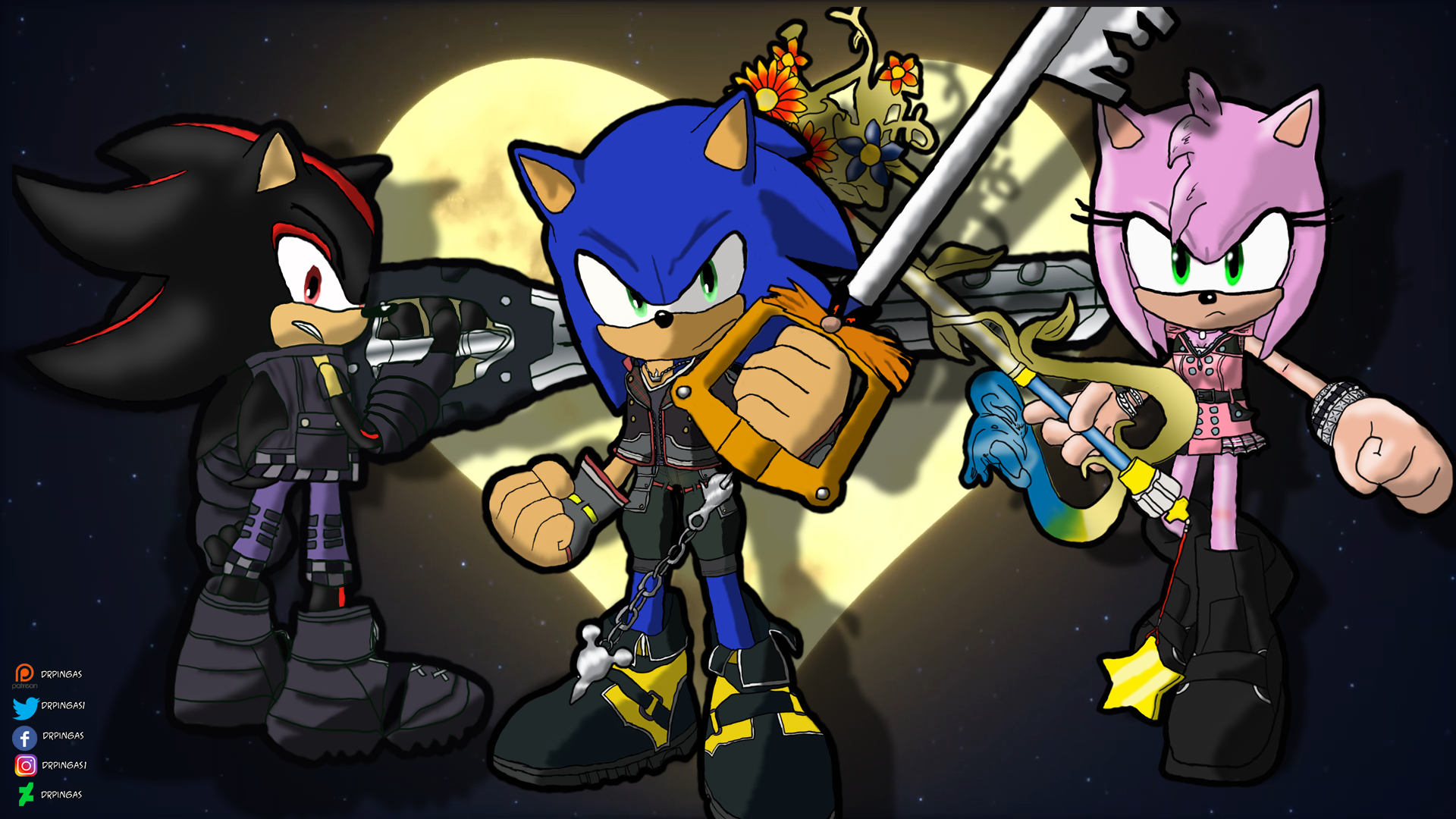 Young Sonic and Shadow - Sonic Kingdom Hearts by sonicgirl313 on DeviantArt