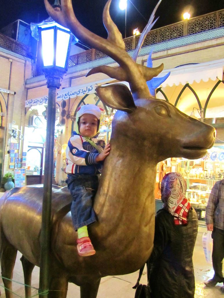 Riding a Deer by BiaBebin on DeviantArt