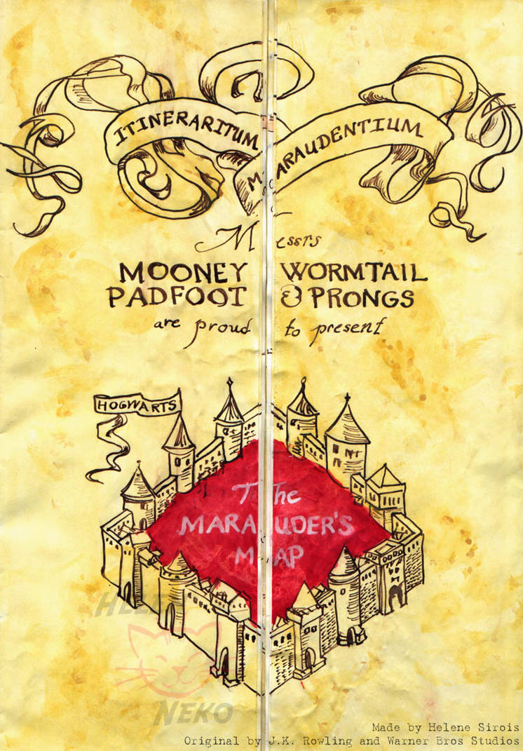 Marauder's Map by Sukiitoko on DeviantArt