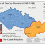 Divsion of Czecho-Slovakia Map