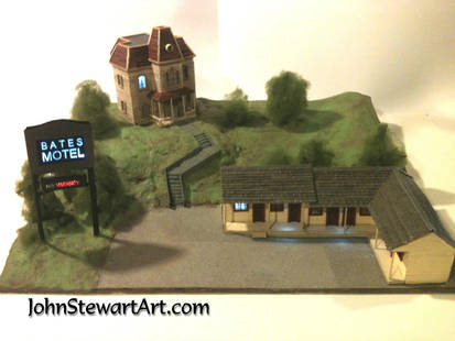 Bates Motel from Psycho Miniature Prototype