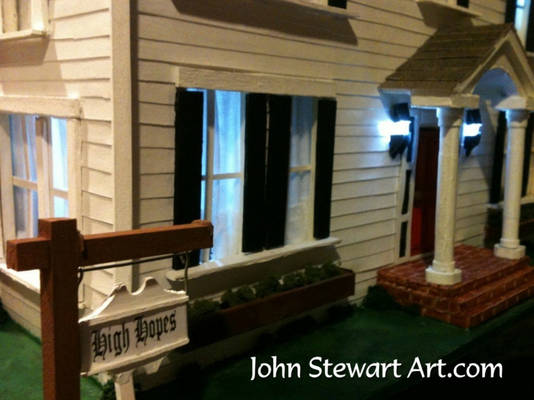 The Amityville Horror house scale model.