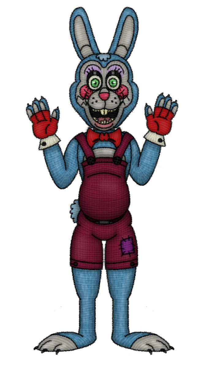 FNaF - 'Bonzo' (Stylized Bonnie) by SarahDeFroggo225 on DeviantArt