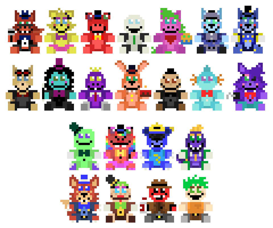 FNaF 3 Minigame Characters #3 by Mariorainbow6 on DeviantArt