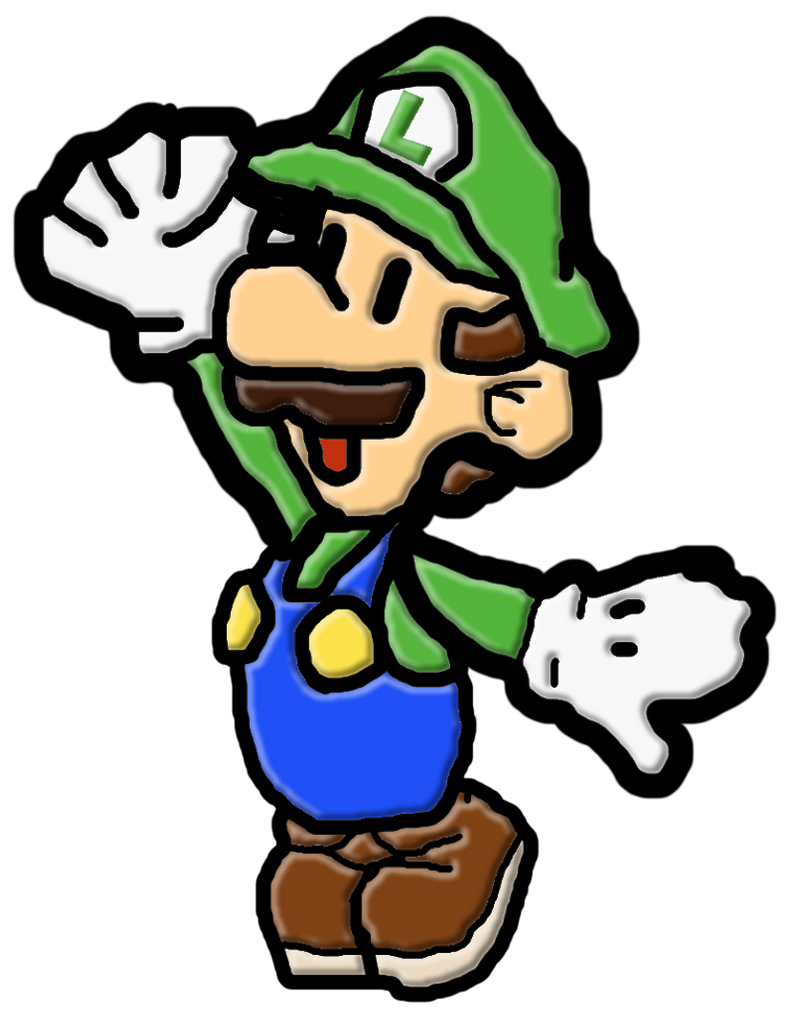 Paper Luigi by EarthboundFan235 on DeviantArt