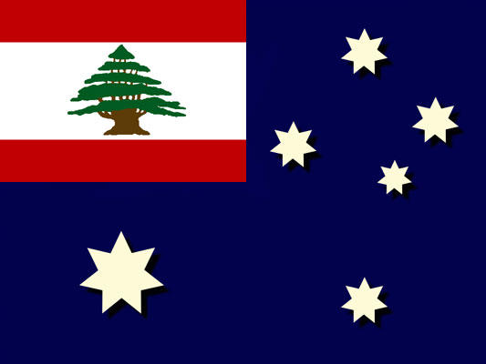 eskortere komplet ensom Lebanese Australian Flag by the-pessimist on DeviantArt