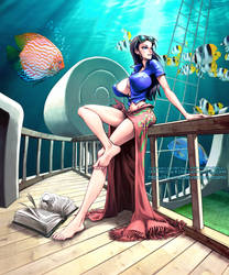 Undersea Sunbath: Nico Robin