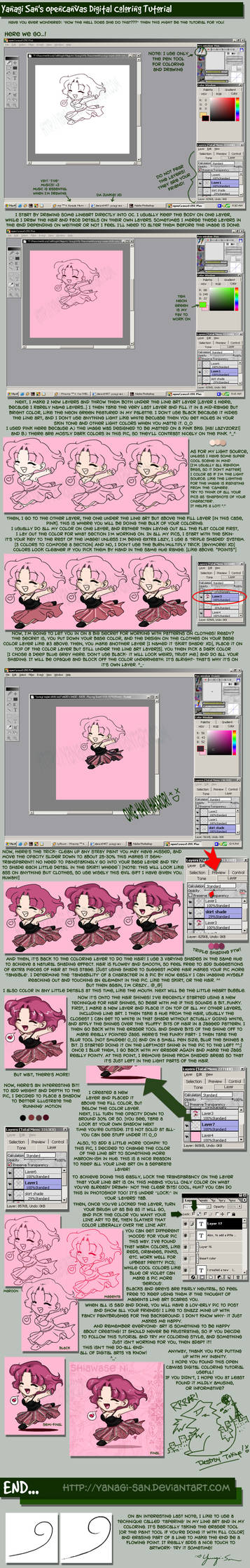 OpenCanvas Coloring Tutorial