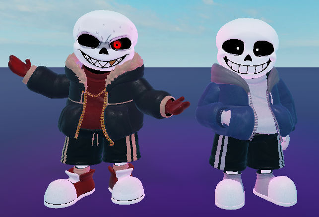 Underfell and Undertale sans model for TBSOBR (OH) by samrodr on DeviantArt