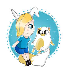 Fionna and cake- Fan art