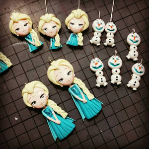 Elsa frozen disney fimo clay olaf