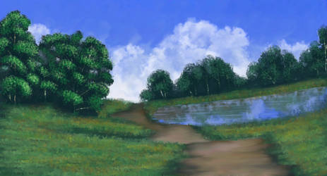 Tux Paint landscape