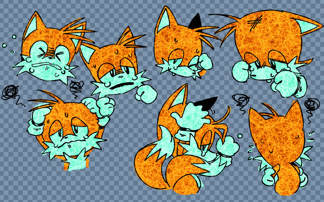 Tails Distraught Sad Tails by KayllaTheCat on DeviantArt