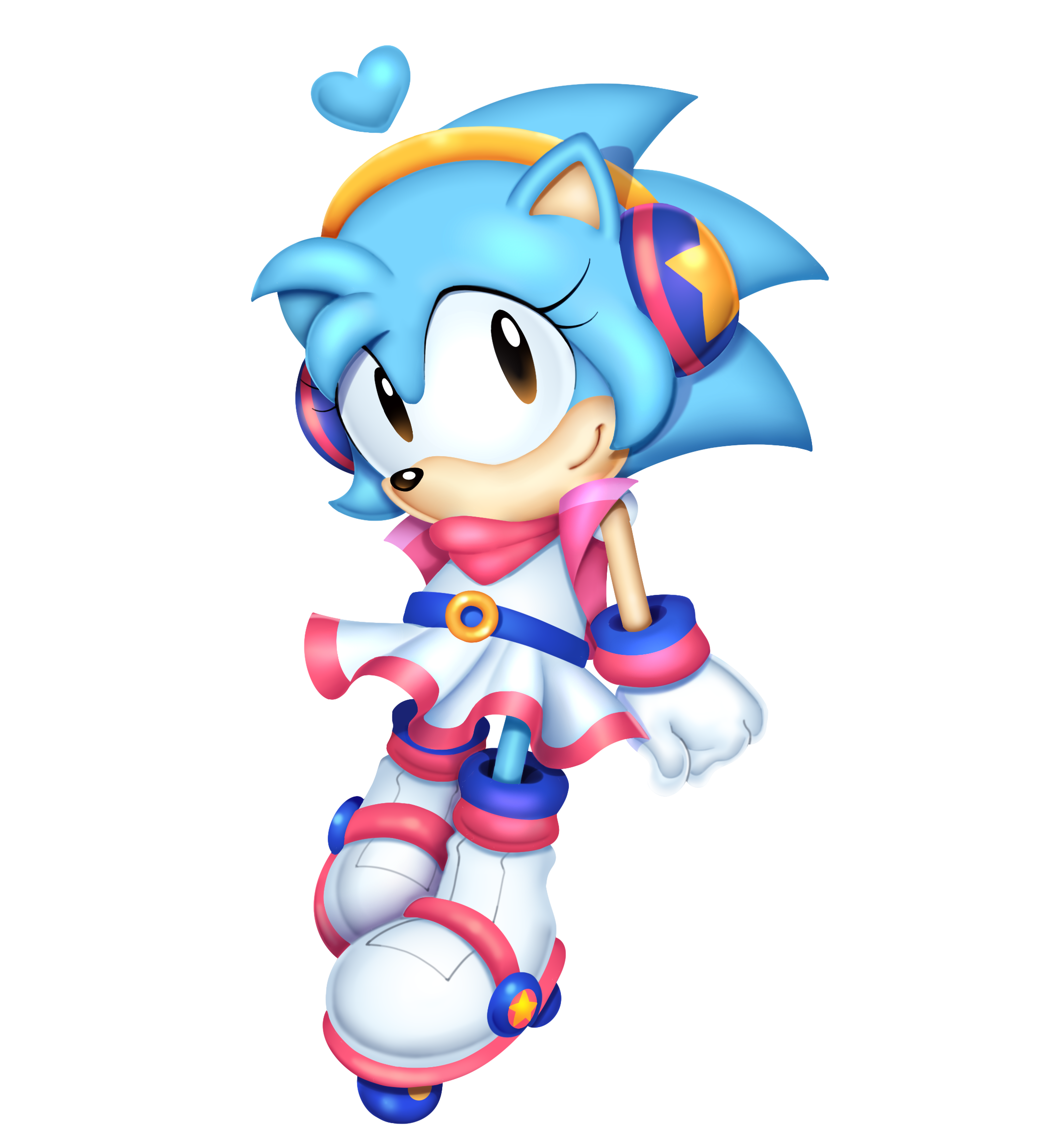 Sonic Fan Character in Classic style - Commission by KayllaTheCat on ...