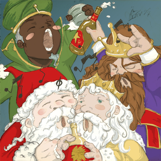 Santa y los Reyes Magos