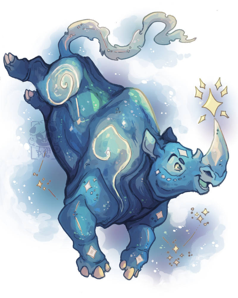 Cosmic Rhinoceros Cosmic Rhino by IzaPug on DeviantArt