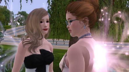 Sunny and Crystal - At the Wedding Arch