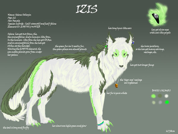 Izis reference sheet by Jskra