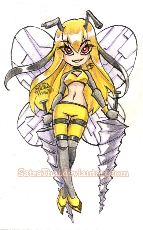 #366 Days of Sketches - 337 - Beedrill by SatraThai