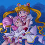 Usagi and Chibiusa redraw