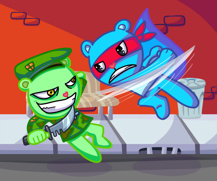 Flippy vs. Splendid by Pro-Flippy on DeviantArt