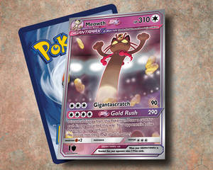 Gigantamax Meowth Custom Card