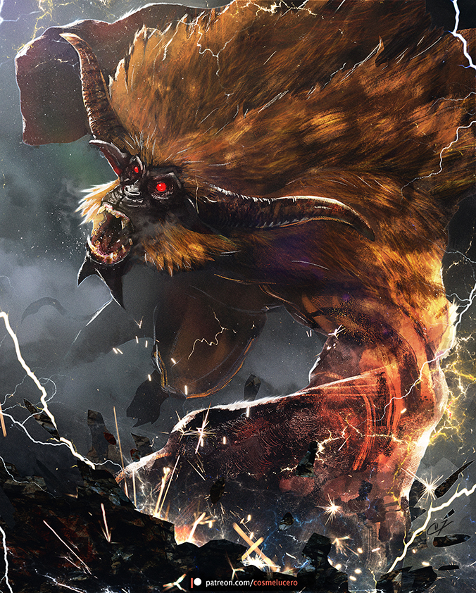 Raging Rajang by Aeflus on DeviantArt