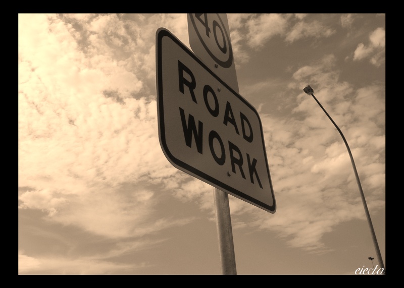 Roadwork Sky Sepia