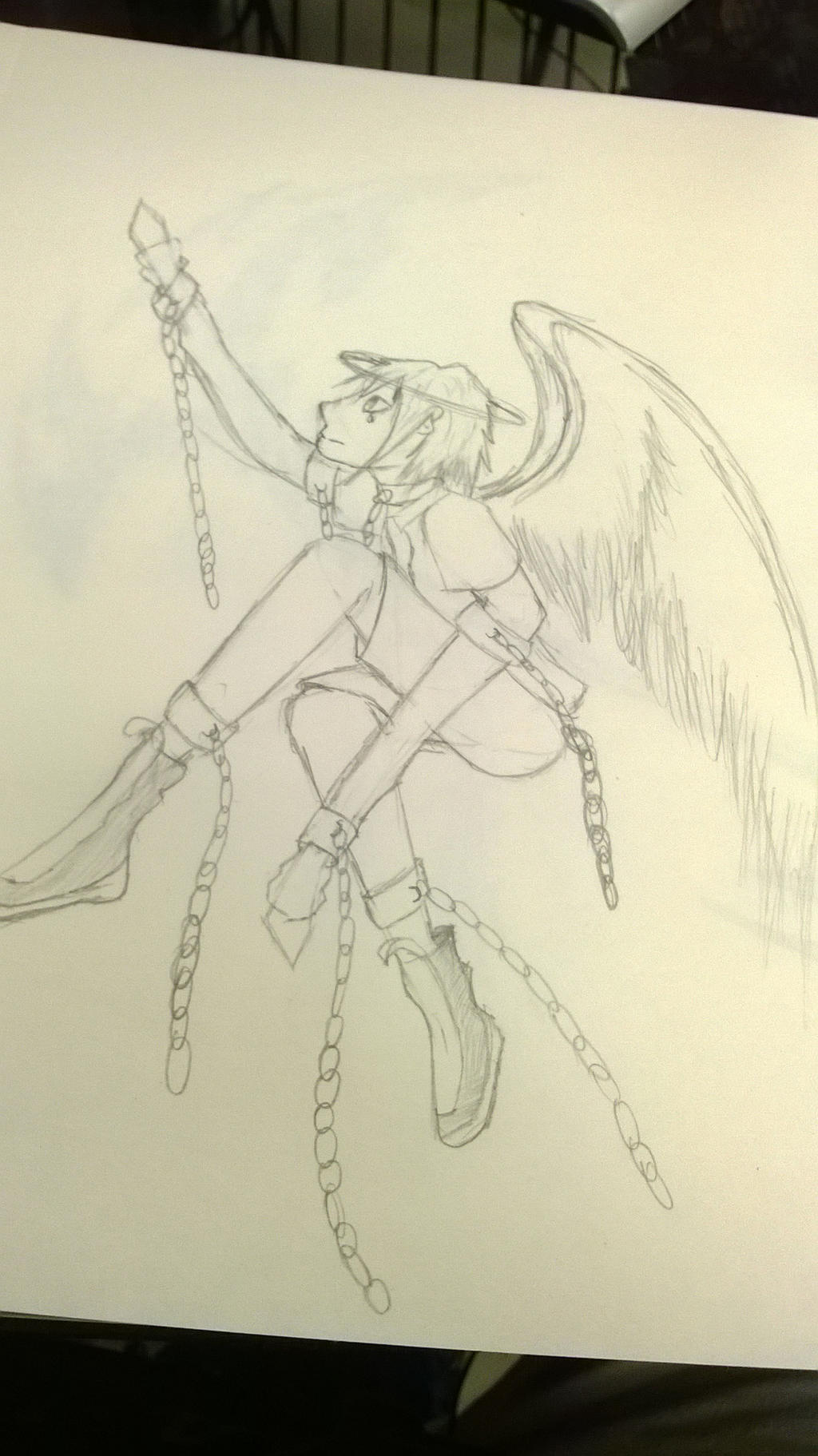 Chained Drawing Base chained angel by foxeyes10 on DeviantArt