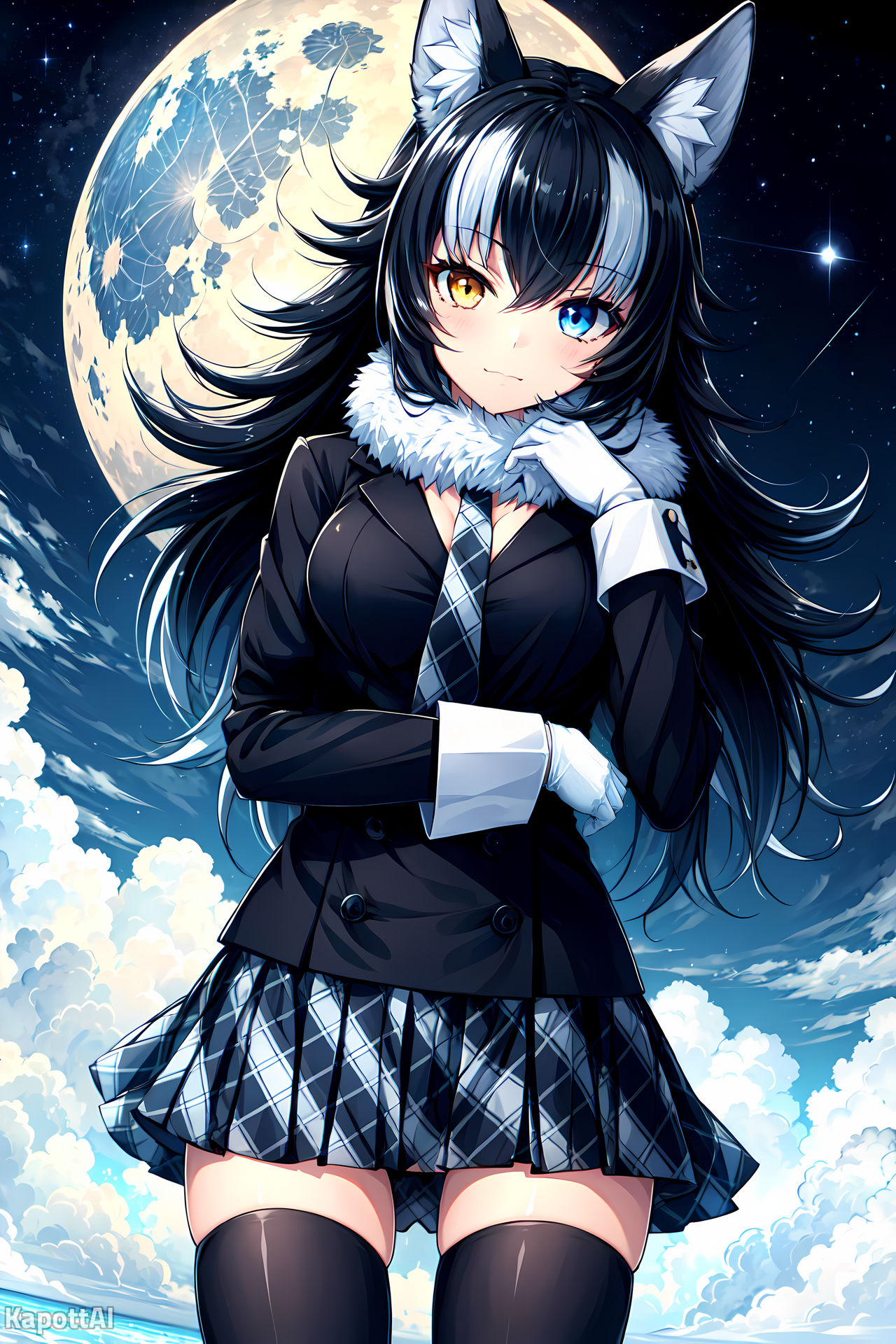 Gray Wolf from Kemono Friends! by KapottAI on DeviantArt