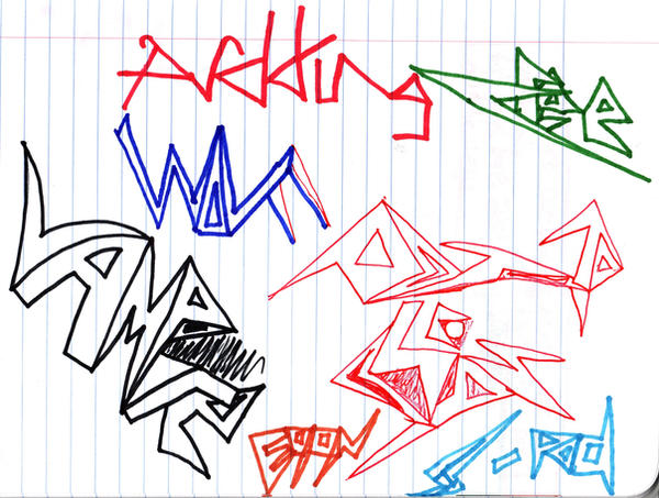 Random Words Drawing random words by hitman1312 on DeviantArt