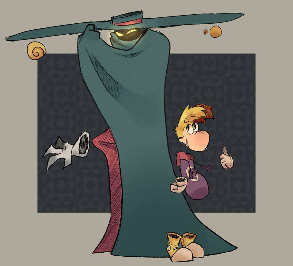 Rayman and Mr Dark by SnailzTrails on DeviantArt