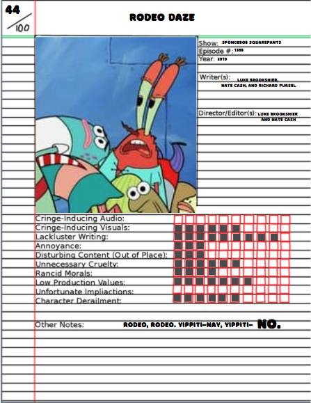 CC #8: Rodeo Daze (SpongeBob) by GrapeyWorks on DeviantArt