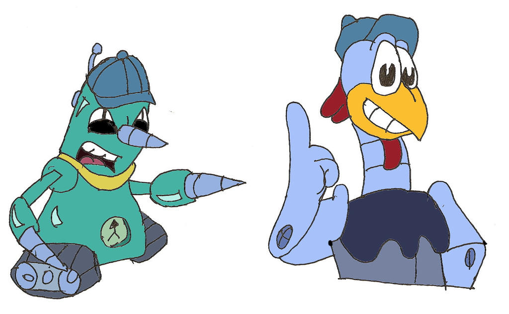 Scratch and Grounder at work. by lumpycheese on DeviantArt