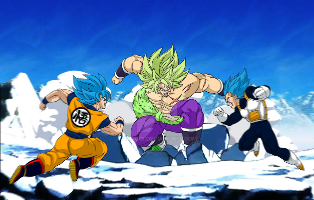 Goku And Vegeta Vs Broly (2018) By Akaggi On Deviantart