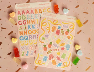 Candy Deco and Alphabet Stickers