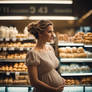 Pregnant Shopping Bun Hair