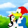 Woody Woodpecker and Chilly Willy