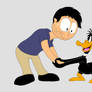 Rafael and Daffy Duck