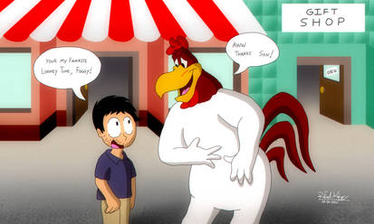 Rafael meets Foghorn Leghorn!