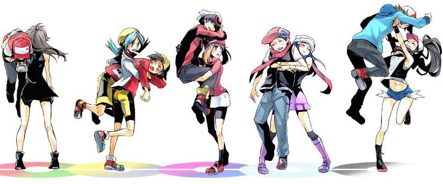 Pokemon partners by conker12 on DeviantArt