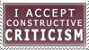 Constructive Criticism :stamp: by kchuu