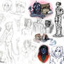 X-Men -mostly Kurt- Sketchdump