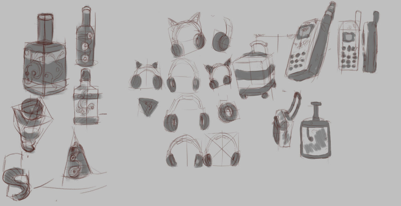 Objects Study by WillkeArt on DeviantArt