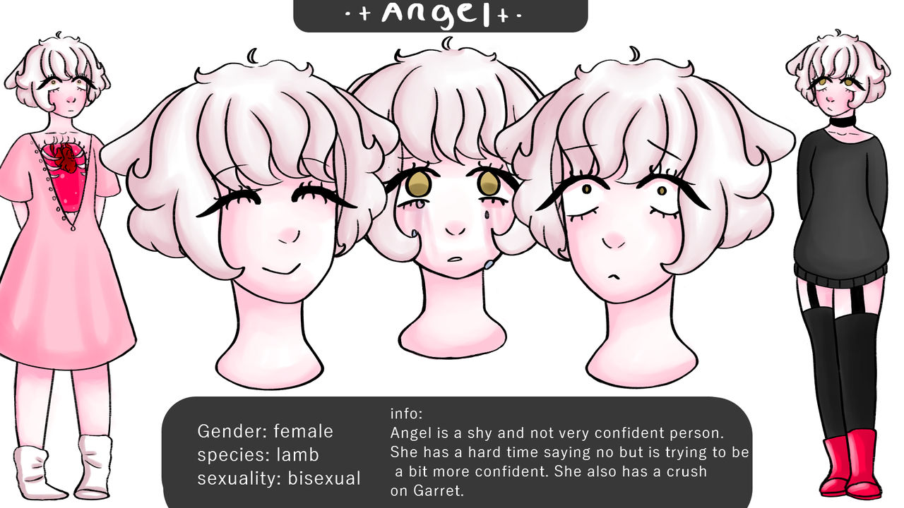 Angel ref sheet (complete redesign) by Sherbertchan on DeviantArt