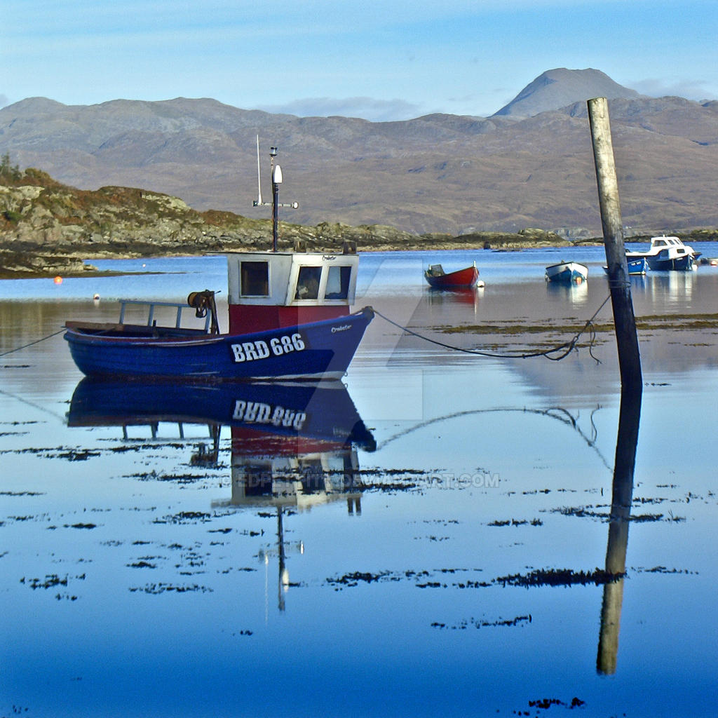 Fishing Boat Reflected