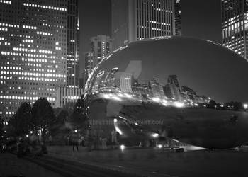 The Bean at Night