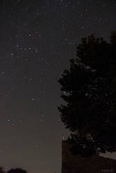 Castle ruin under Stars