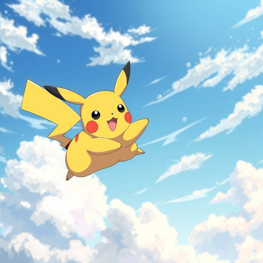 Floating Pikachu Flying Pikachu by samueleee12 on DeviantArt